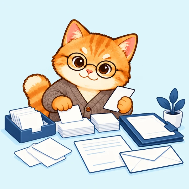 営業管理システムの機能を表すとらのイラスト